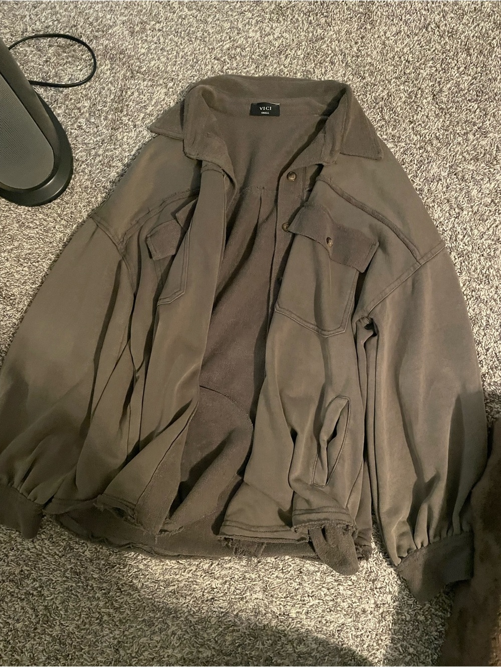Vici Men's Military Field Jacket in Olive Drab